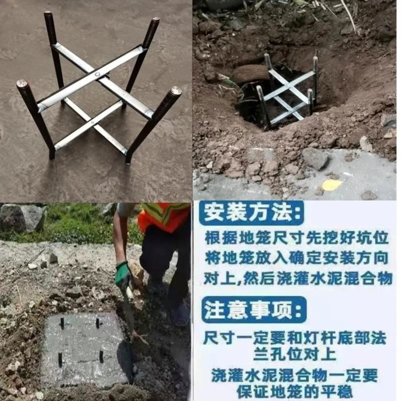 不锈钢监控立杆 室外l2/3/3.5/4/5/6米小区机摄像机支架道路杆厂