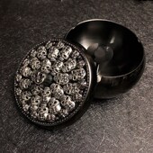 个性 创意骷髅多功能不锈钢带盖金属家用烟灰缸重工潮牌欧美收纳盒