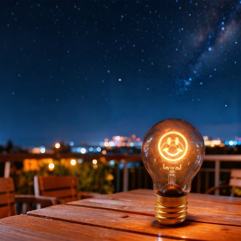 USB 充电灯充电LED灯泡笑脸创意艺术灯丝灯礼物节日LED球泡氛围灯