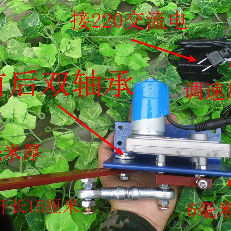 往复摇摆电机 遛鸟器可调速 220Av交流 左右 自动 摆动小型  diy
