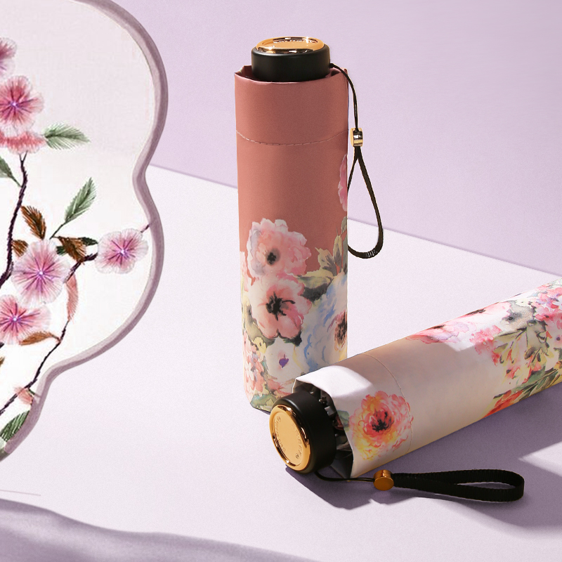 超轻小太阳伞女防晒防紫外线雨伞xS晴雨两用upf50+折叠便携遮阳伞