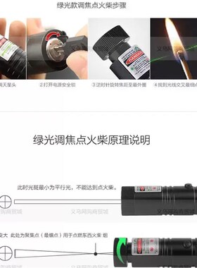 可光点聚焦调节405nm波长蓝紫色点状激光笔301单点光手电筒售楼笔