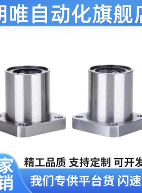 方形法兰线性滚珠衬套LBHS/LBHSW6 8 10 12 16 20直线旋转运动