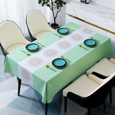 Tablecloth waterproof and oilproof and heatproof washable