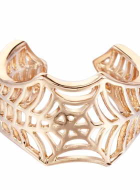 Kinitial Bat Rings Handmade Spider Web Animal Tail Puzzle Je