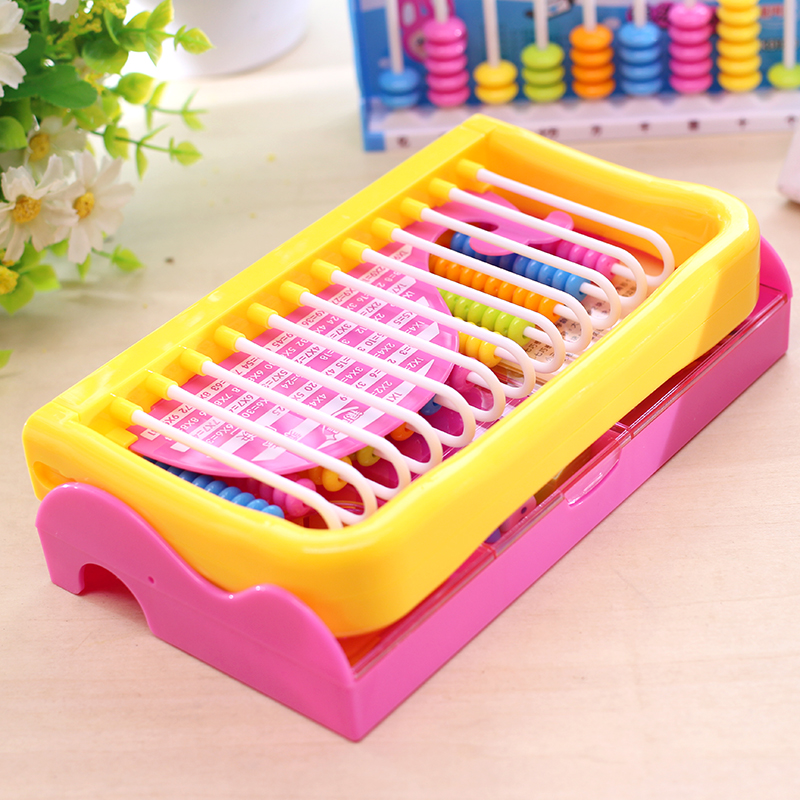 儿童加减法计算架多功能小学生计数器5行9行12位益智早教幼儿算珠
