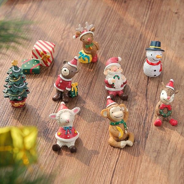 新品Delicate Rustic Fairy Garden Decor Snow Landscape Model