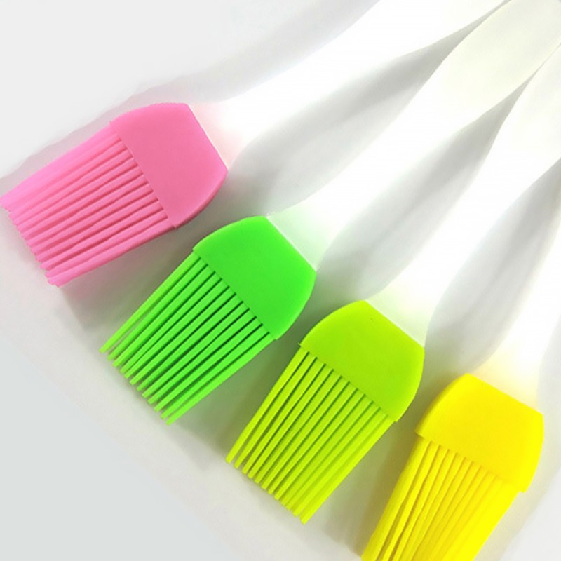 新品1Pc Silicone Spatula Barbeque Brush Cooking BBQ Heat Res