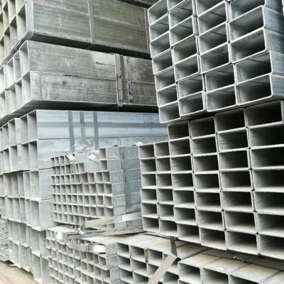 热镀锌方管镀锌矩形管钢结构幕墙用钢材100*100量大从优红色