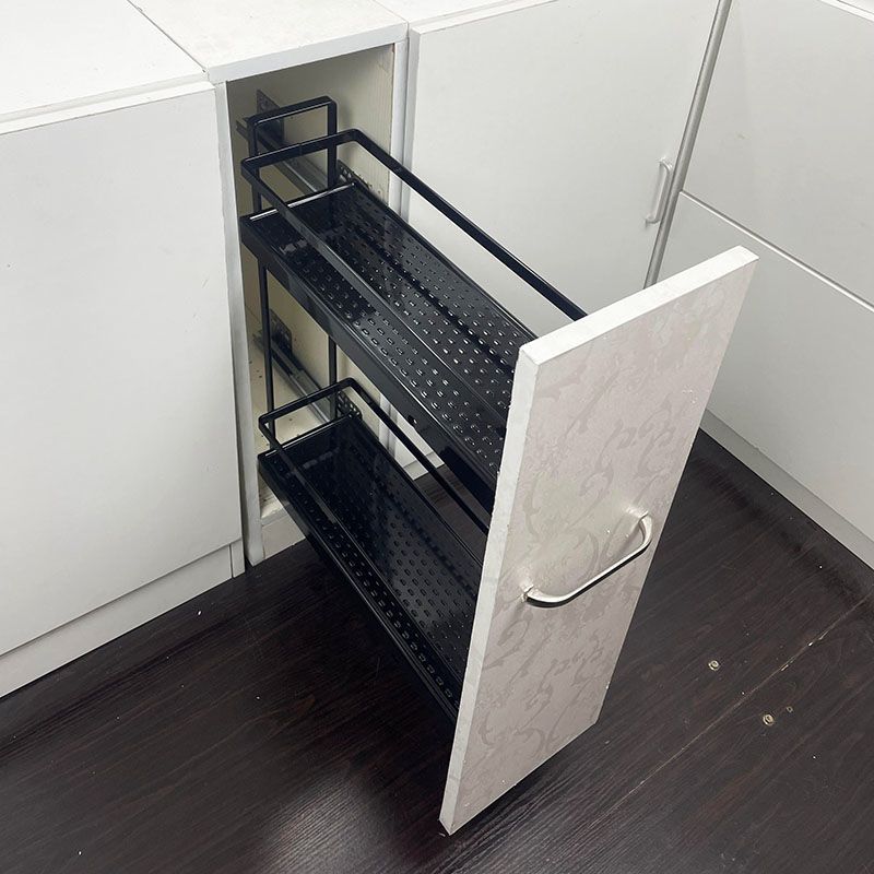 拉篮碗盘柜厨房整体橱柜小尺寸调味篮150柜柜窄侧装调料篮置物架