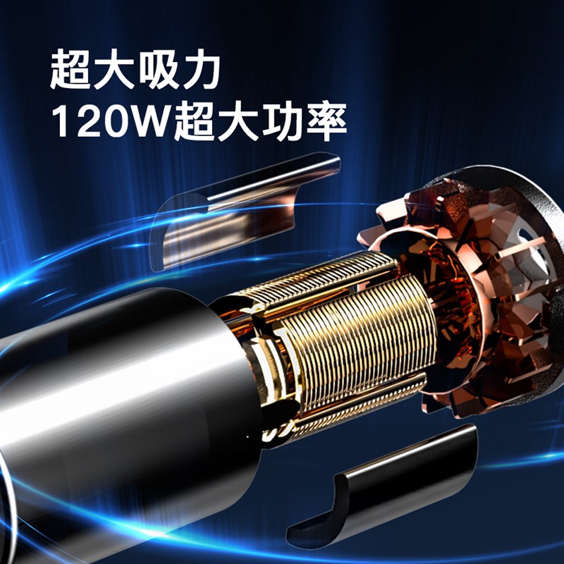 新款跨境无线可携式车载吸尘器超强吸力大功率汽车家两用吹吸All