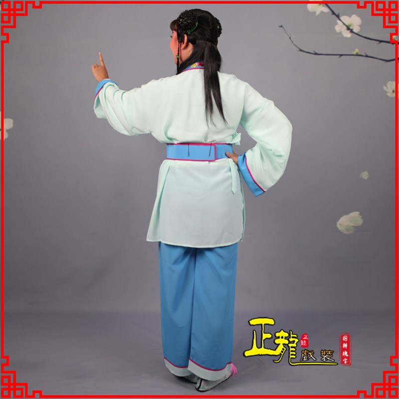 正龙戏装越剧黄梅戏曲服装歌仔戏童生小孩影视银心四九服 书童衣