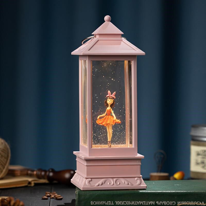 儿童音乐盒八音盒儿童可旋转水晶球女童女生女孩生日礼物摆件飘雪