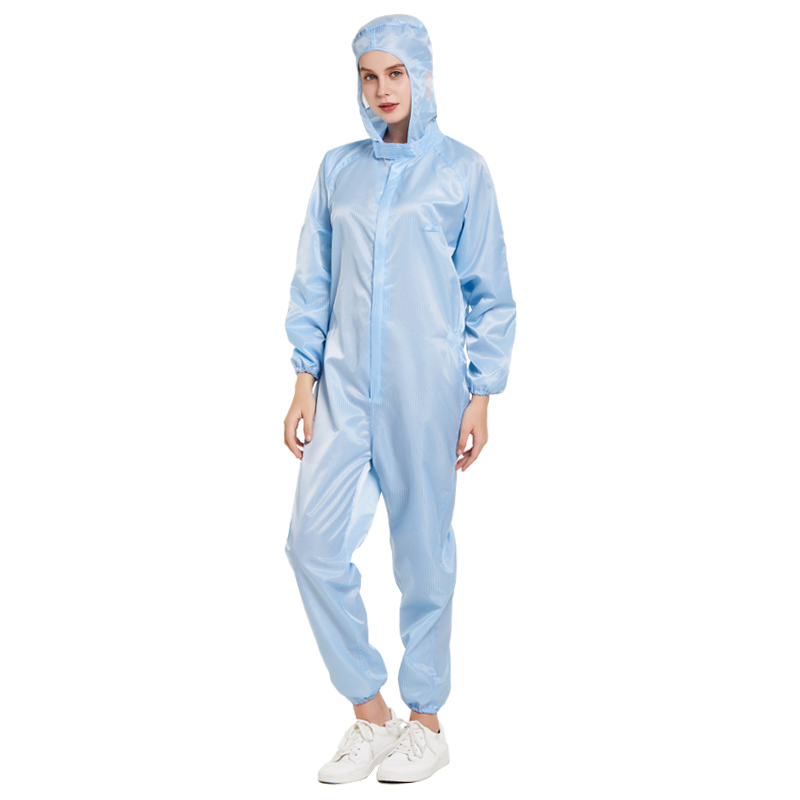 优质防静c电服连体无尘服喷漆全身防尘静电衣防护服工作服重复使