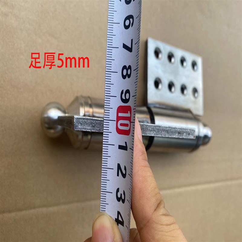 户外铝艺不锈钢庭院门双平开8孔脱卸轴承合页加厚重W型旗形大绞链