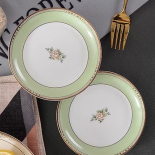 唐山骨质瓷骨瓷4英寸小盘调料碟咸菜碟家用陶瓷盘子创意饺子醋碟