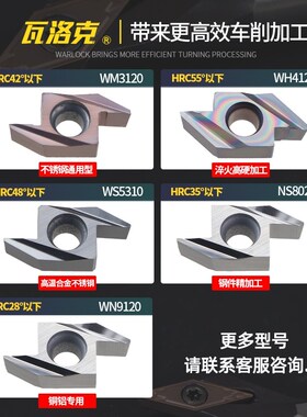 数控车床后扫走心机背车刀片粒ABS15R4005 4015 ABW23R5015不锈钢