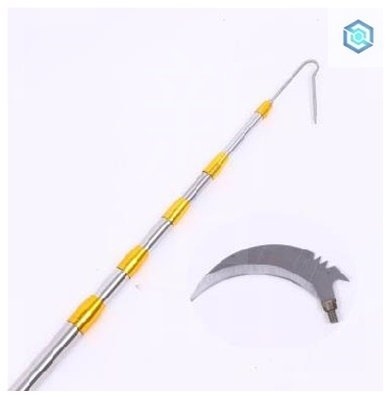 勾果器网兜水果采摘器小巧采摘园摘核桃摘果神器高空摘果器不锈。