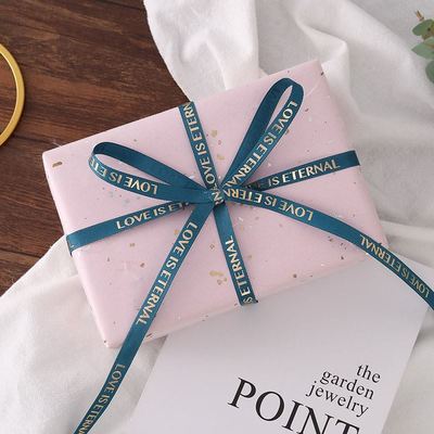 1cm Gilding spiral ribbon flower wrapping bouquet gift cake