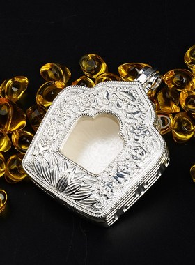 藏式纯银尼泊尔嘎乌盒可打开装吊坠手工大小可选噶乌男女士