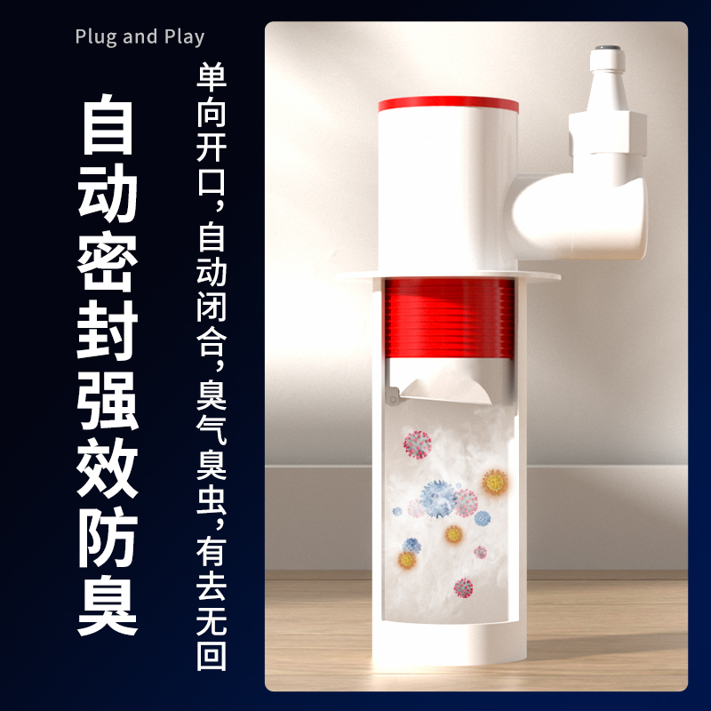 【一厨二卫下水管防臭组合】厨房多功能下水管接头卫生间密封塞