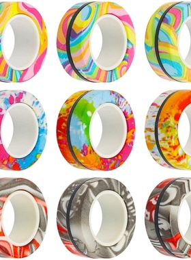 Hot 3PCS Magnetic Spinne Fidget Ring Spinner Magnet Fidget T