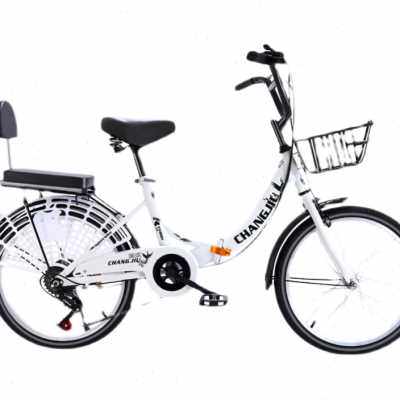 折叠自行车超轻可携式男孩新型省力可变速22寸24寸实心胎大成人单