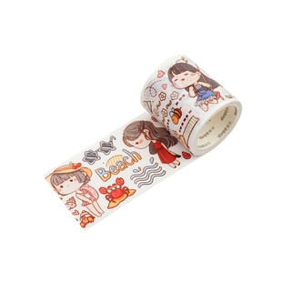 小麻薯手胀胶带手帐贴纸套装本工具全套材料便宜随心配手杖大礼包