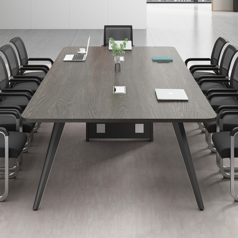会议桌简约现代办公室家具长条桌椅组合工作台大桌子小型办公长桌