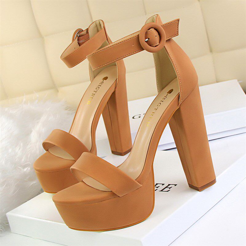 Shoes Women Pumps High Heels Shoes Women Heels Sexy Block He