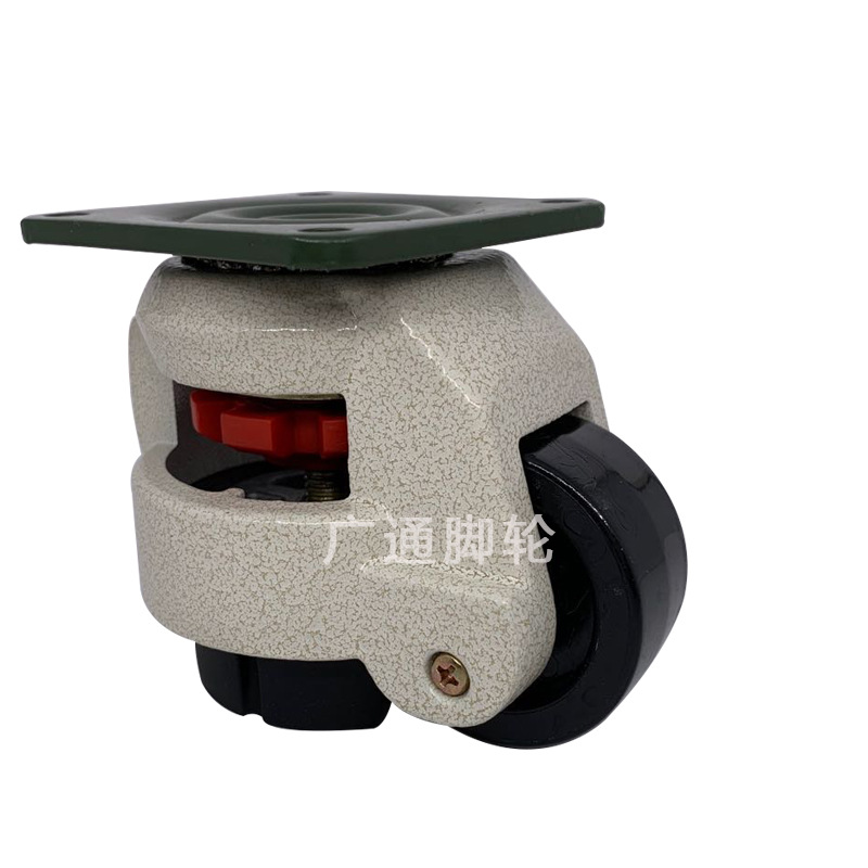 福马GD80F重型万向轮K-92-600F水平可调节脚带脚杯支撑尼龙滚轮
