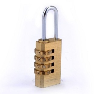 4 Digit Metal Combination Lock Password Plus Padlock Protabl