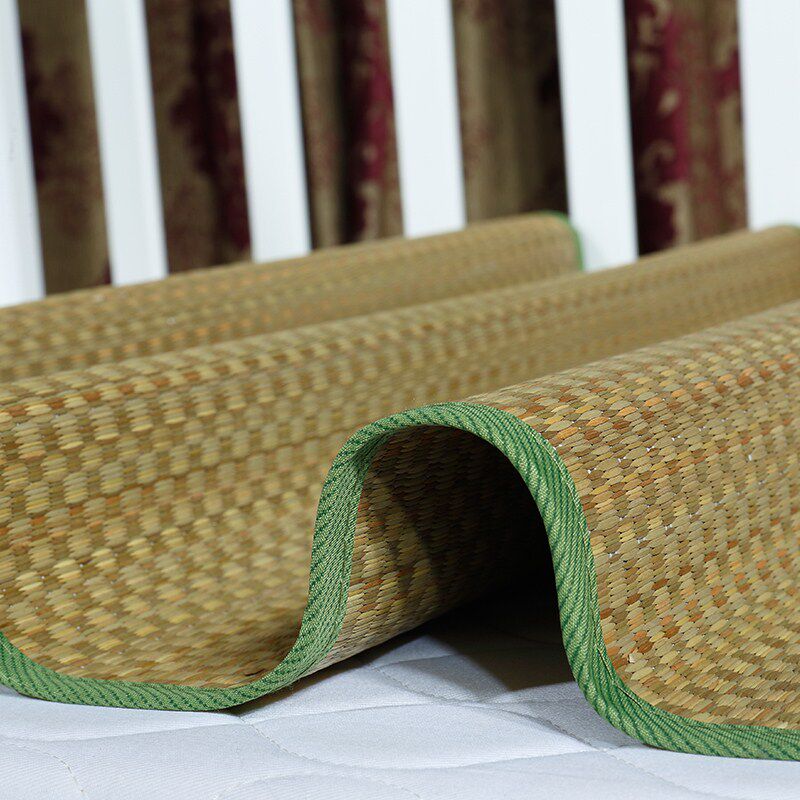 极速婴儿车蒲草单人床天然儿童藤草幼儿园草席学生1.2m专用单人除