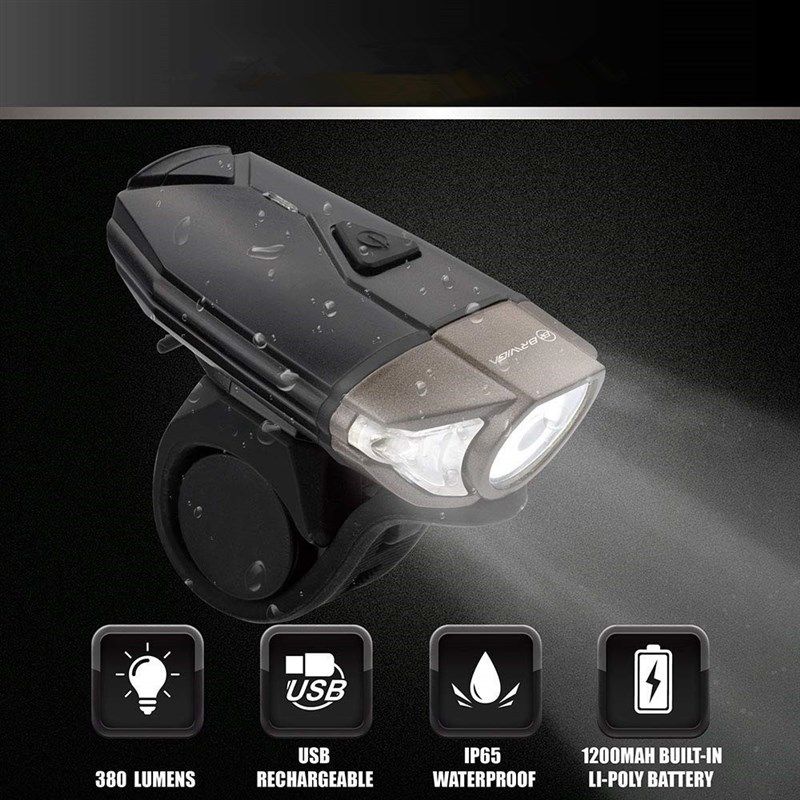 新款039自行车灯 USB充电前灯 骑行头盔灯 警示灯尾灯 前灯套装