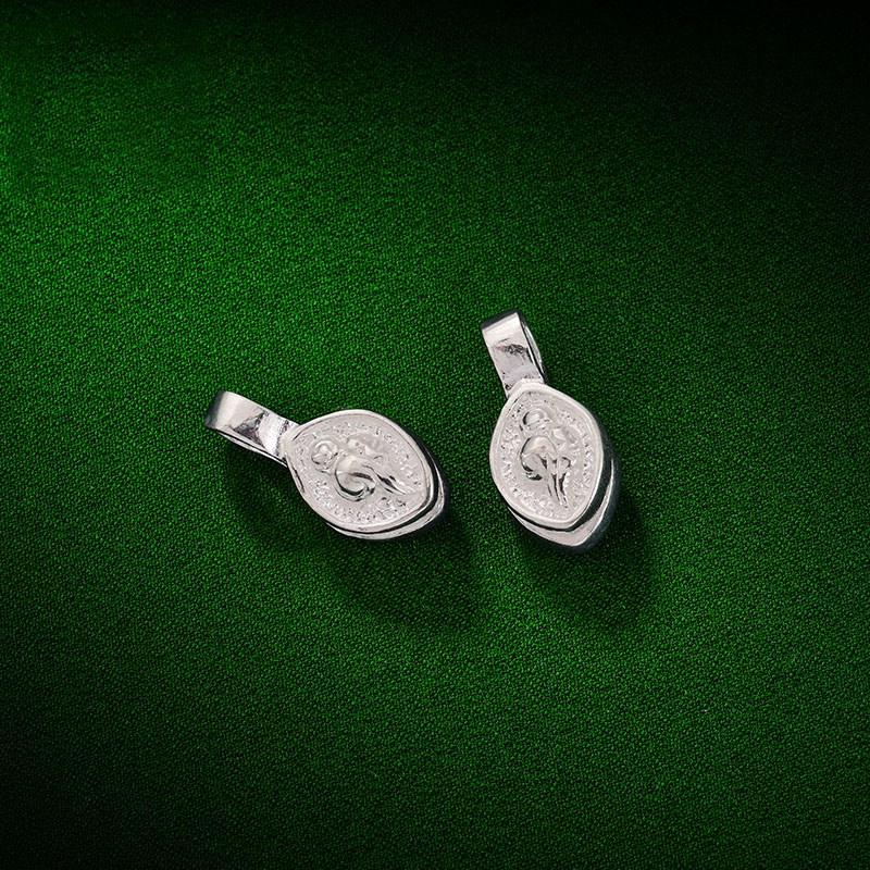 纯银藏式记诵卡子念fo珠串手串法轮配饰多款金刚杵手串莲花配件