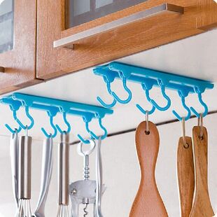 Kitchen Rack Holder Hook Ceiling Wall Cabinet Hanging