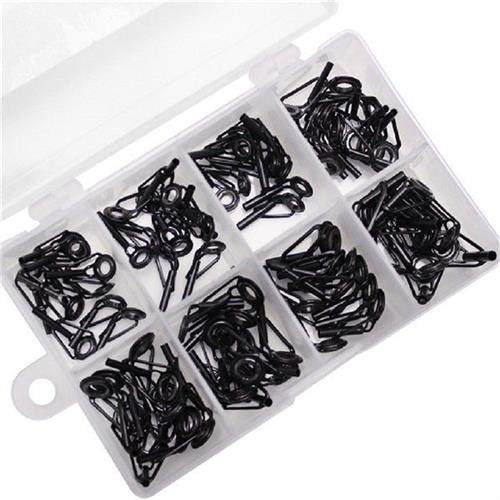 80 Pcs Fishing Rod Guides Replacement Tip Ring Professional