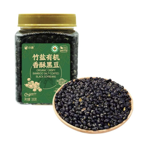 小象竹盐有机香酥黑豆炒黑豆300g