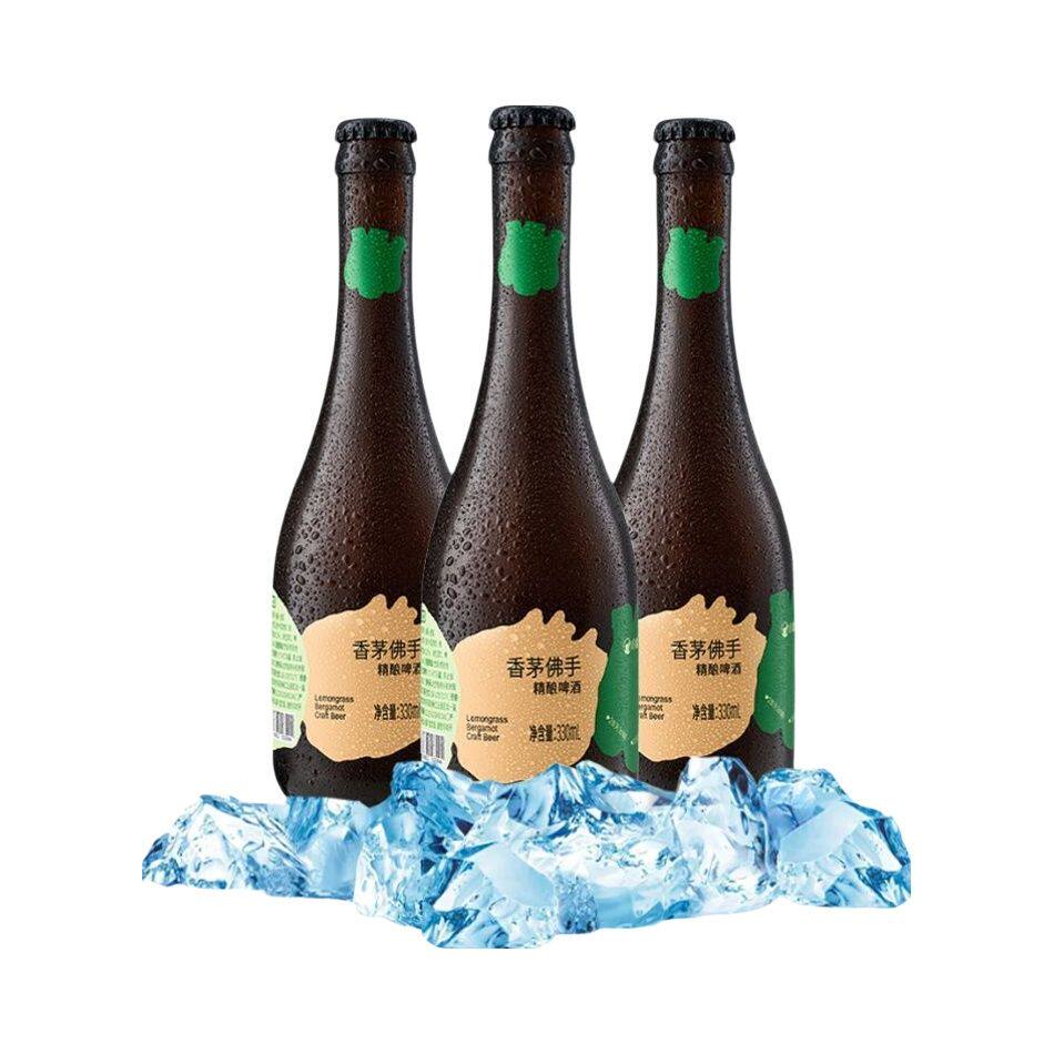 【28天锁鲜】小象香茅佛手精酿啤酒8&deg;Ｐ瓶装330ml*3