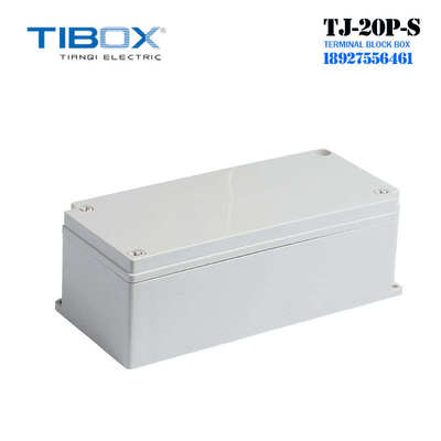 TJ-20P-S工控盒20位带端子接线盒ABS塑料电源分线盒TIBOX天齐现货