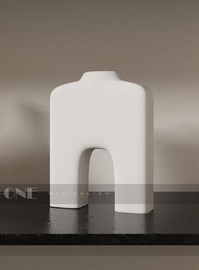 现代轻奢样板间厅装饰品高感级创几意何个性客酒轻奢组合柜开放格