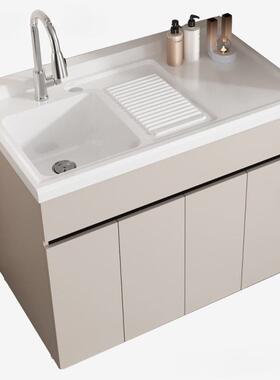 Kxh蜂窝铝阳台洗柜洗衣衣盆大VMJ池水洗衣槽落地柜组合单小盆户型