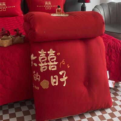 大被春秋被TMM1005四季通上用大红婚庆结婚床用豆品色喜被冬被红