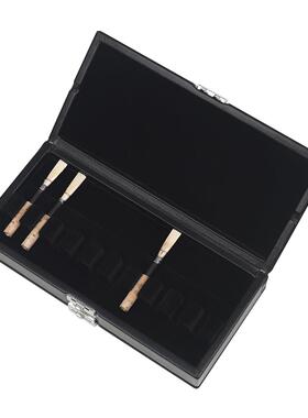 双层双簧管哨哨片双面TWW皮盒黑0支装皮质哨片收色纳盒哨头嘴2盒