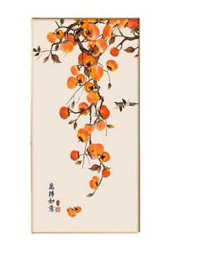 新中式玄关装饰客画RKL暖居廊日式茶墙室挂画现代厅走过道背景画