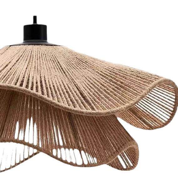 侘寂风绳吊卧灯禅意茶室民宿复古绳工业风餐麻厅室艺93273术编灯,家装灯饰光源,智能吊灯,淘宝优惠券,粉丝福利购,淘宝优惠卷