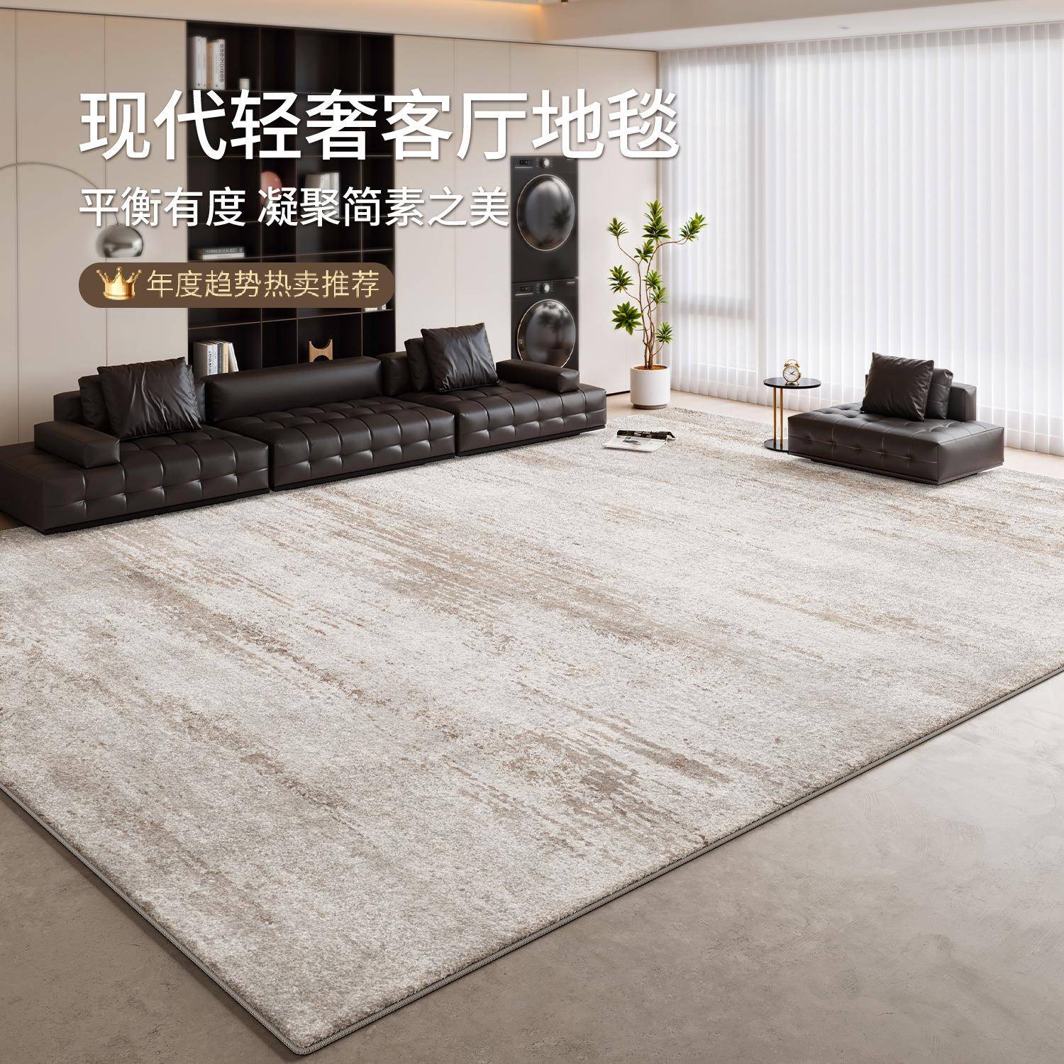 地毯客厅新款卧室防水免洗可擦地垫家用沙发茶几轻奢高级感易打理