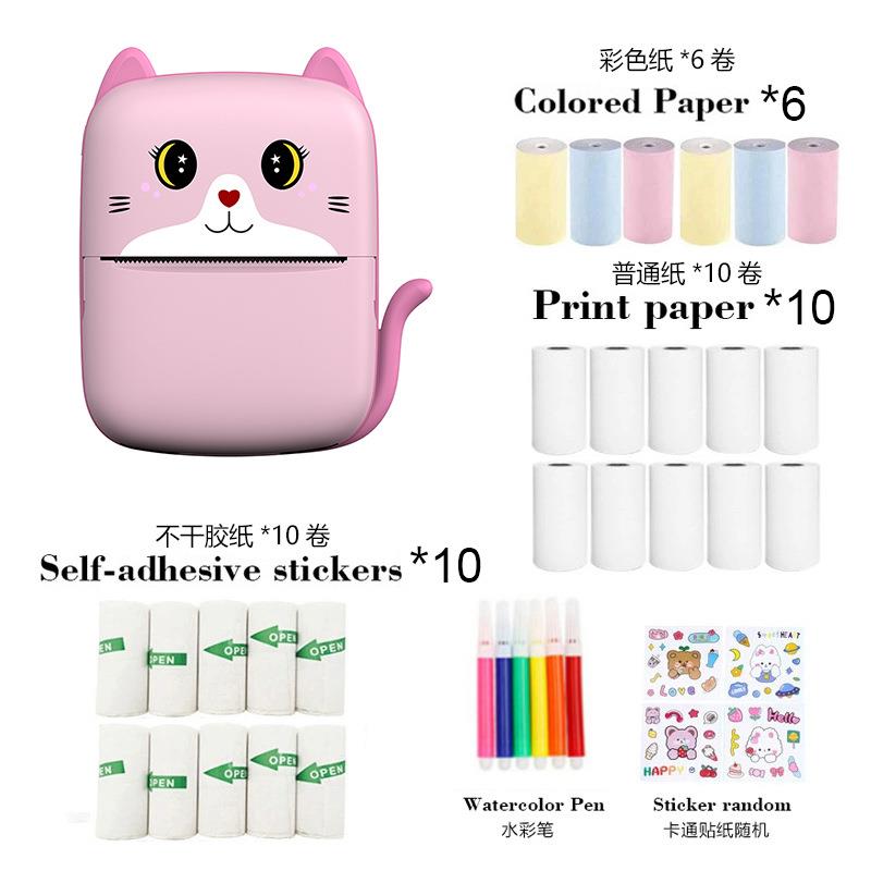 跨境便携式迷你学生错题口袋A8打印机标签照片不干胶热敏打印机