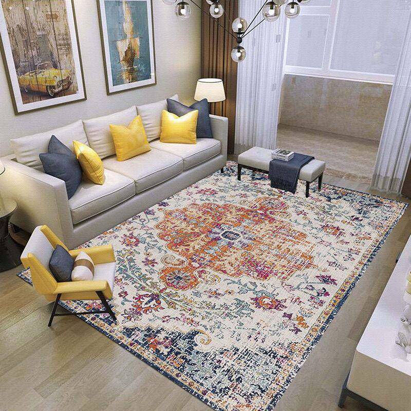 波西米亚几何不规则客厅地毯地板办公室ins风时尚防滑地垫家居