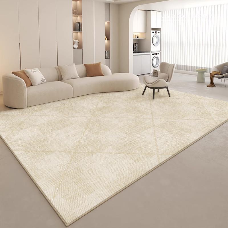 客厅地毯奶油风仿羊绒沙发茶几垫子家用床边毯轻奢高级感卧室地垫